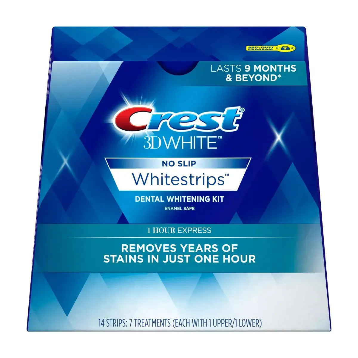 Bandes blanchissantes Crest 3D Whitestrips 1 Hour Express