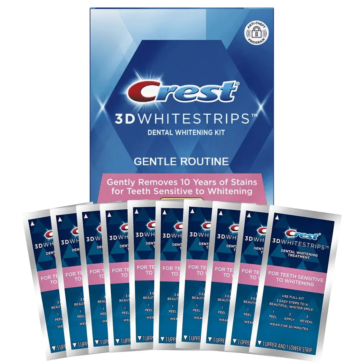 Bandes Blanchissantes Crest 3D White Gentle Routine