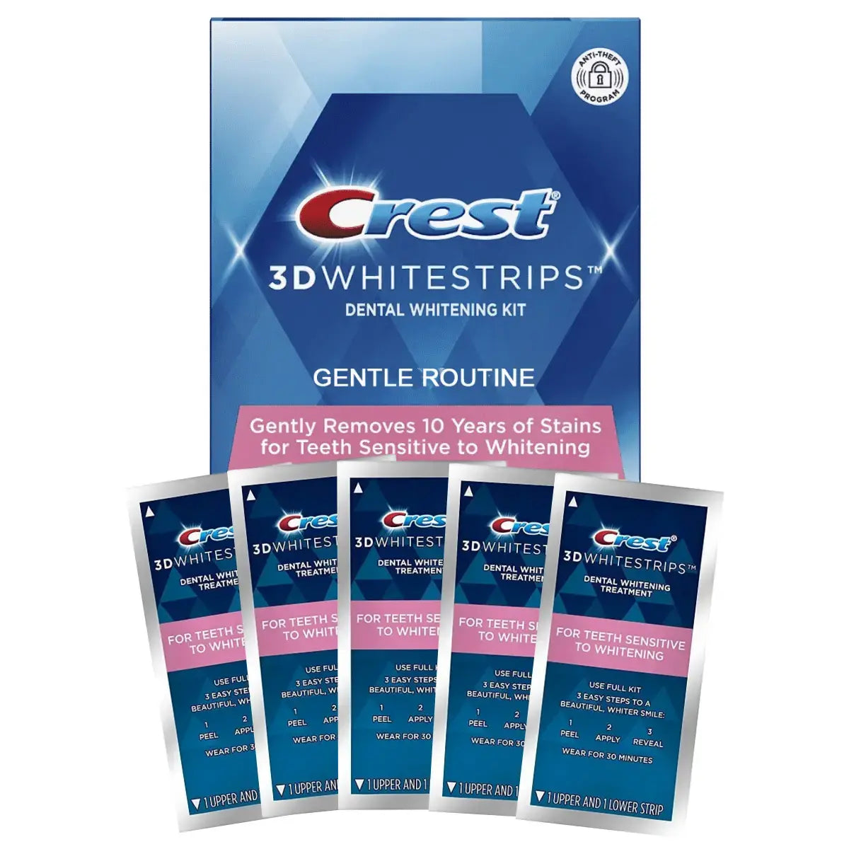 Bandes Blanchissantes Crest 3D White Gentle Routine