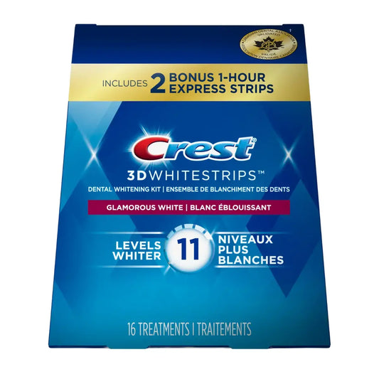 Bandes blanchissantes Crest Glamorous White 11 Levels Whiter Whitestrips