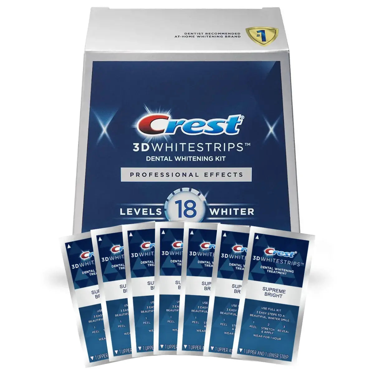 Bandes blanchissantes Crest Professional-Level 18 Whitestrips