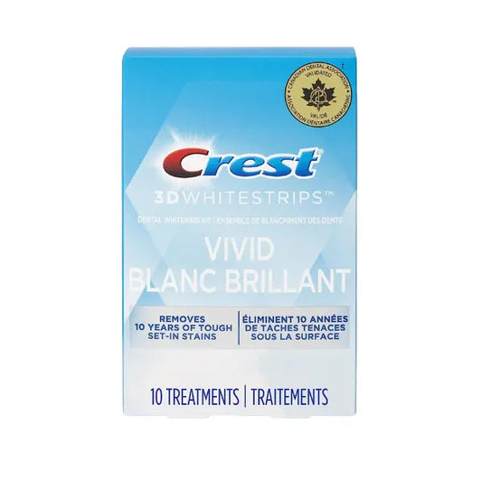 Bandes blanchissantes Crest Vivid Blanc Brillant Whitestrips