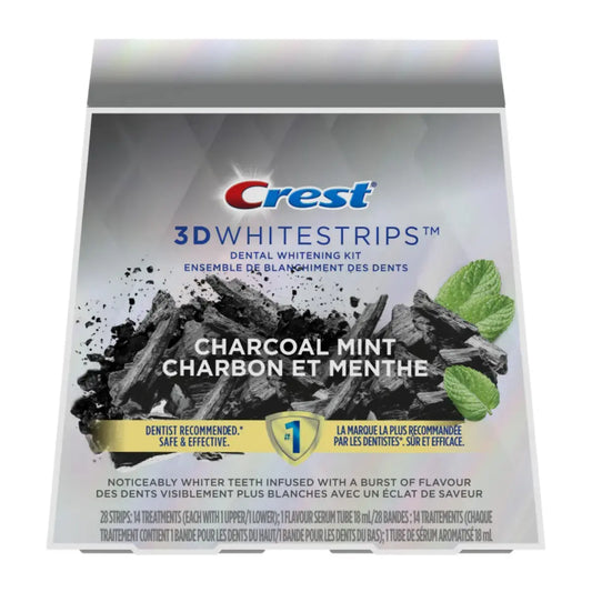 Bandes blanchissantes Crest Brilliance White Charcoal Mint Whitestrips