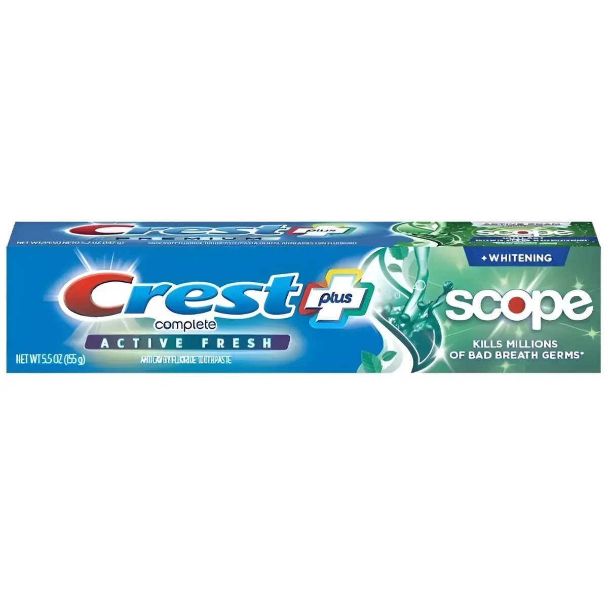 Crest Complete Plus Scope Active Fresh 155g Dentifrice 