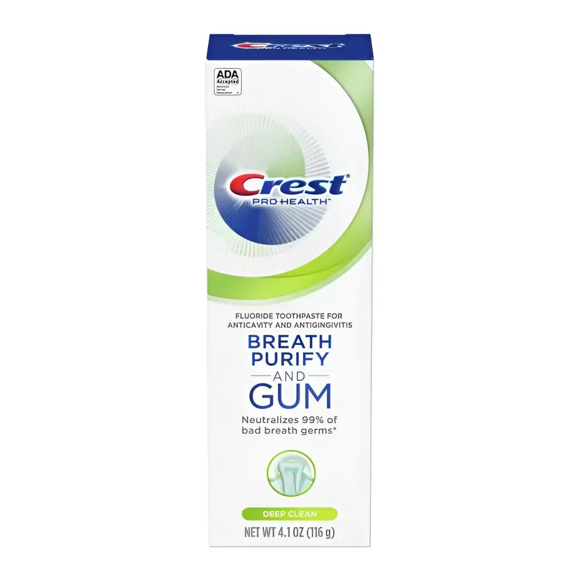 Crest Pro+Health Breath Purify And Gum Deep Clean 116g Dentifrice